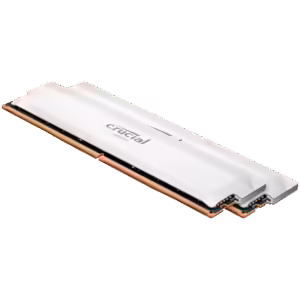 Crucial Pro Overclocking 32GB Kit (2x16GB) | DDR5-6000 | UDIMM | CL36 | Bela | RAM Pomnilnik