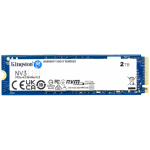 Kingston NV3 | 2TB | M.2 2280 PCIe 4.0 NVMe | 6000/5000 MB/s | 3D NAND | SSD Disk