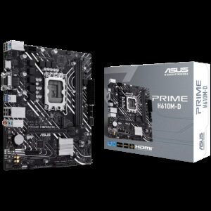 ASUS PRIME H610M-D | LGA 1700 | mATX | D-SUB HDMI | Matična Plošča