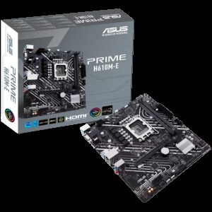 ASUS PRIME H610M-E-CSM | LGA 1700 | mATX | D-SUB HDMI Displayport | Aura Sync | Matična Plošča