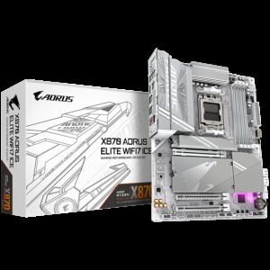 GIGABYTE X870 AORUS ELITE WIFI7 ICE | AM5 | ATX | DDR5 | WiFi 7 | Bela Matična Plošča