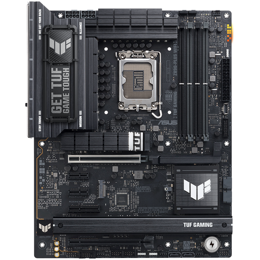 Asus tuf gaming z890-plus wifi | lga 1851 | atx | wifi 7 | hdmi displayport | aura sync | matična plošča 1 Asus tuf gaming z890-plus wifi lga1851 atx osnovna plošča – intel z890, 4xddr5, 4xm. 2, 4xsata, 2. 5gb lan, wifi 7, bt, 1xdp, 1xhdmi, 1xtb4 port (usb type-c), 1xusb 20gbps port (usb type-c), aura sync komponentko