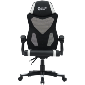CANYON Flow MCH01 | Mesh | Črna Bela | Gaming Stol