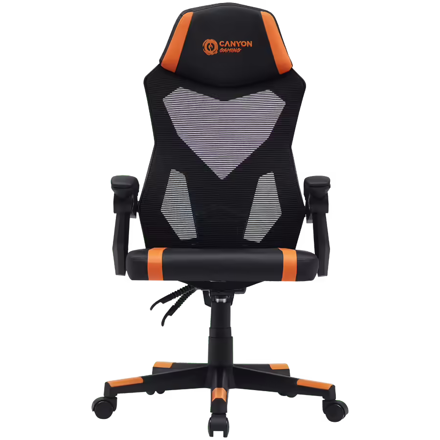 Canyon flow mch01 mesh | črna oranžna | gaming stol 1 Komponentko: canyon gaming chair flow mch01 mesh black orange