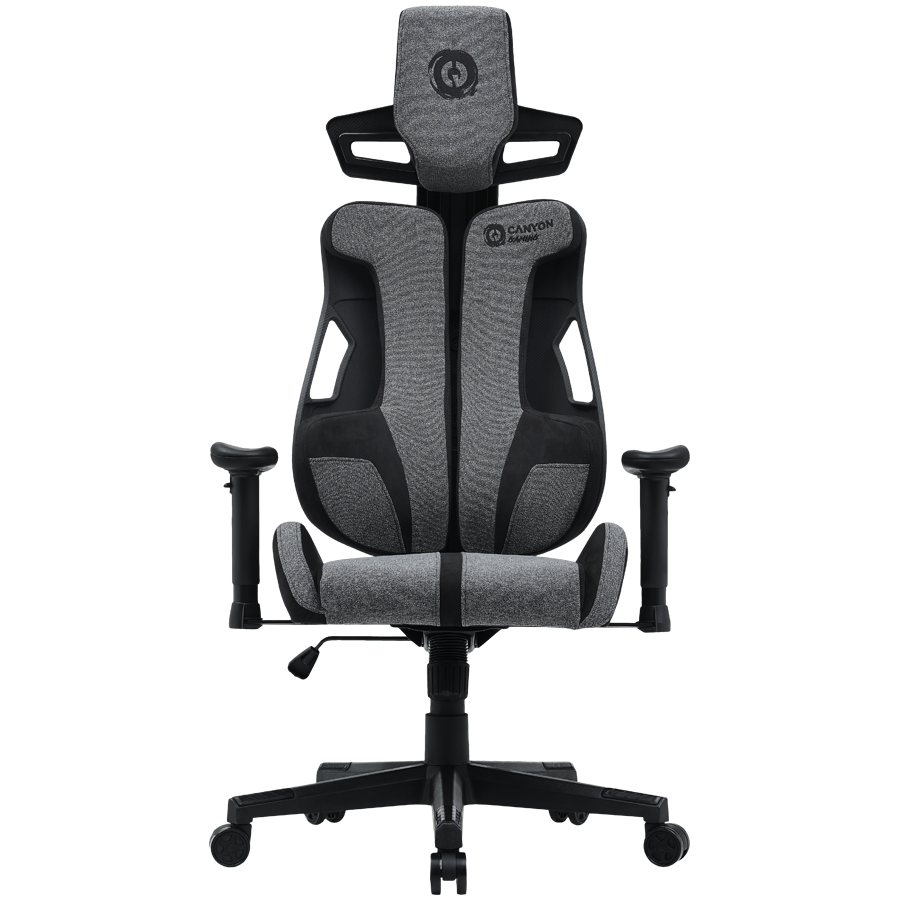 Canyon morphos abch01 | siva | gaming stol 1 Komponentko: canyon gaming chair morphos abch01 grey