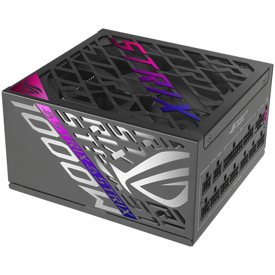 Asus rog strix | 1000w | 80plus platinum | modularni napajalnik 1 Napajalnik asus rog strix, 1000w, modularni, 80 plus platinum komponentko