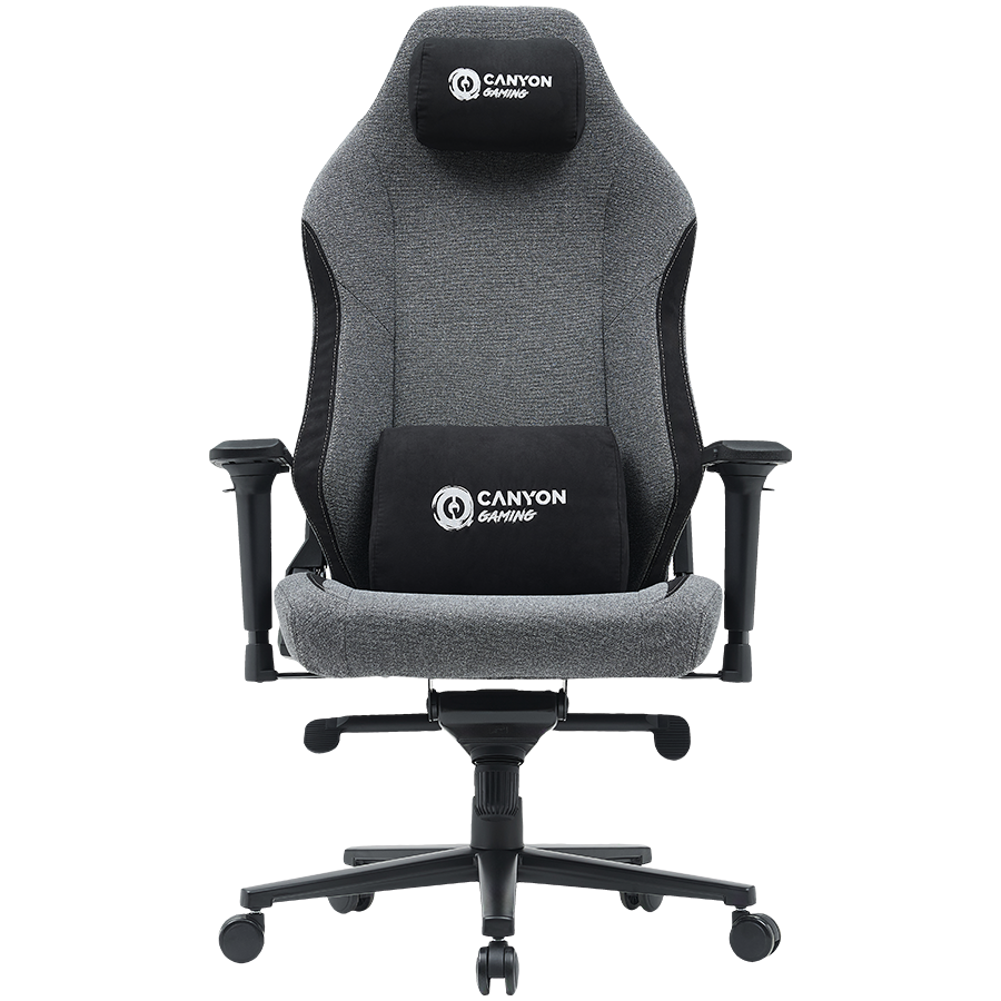 Canyon boulder xlch01 | king size | siva | gaming stol 1 Komponentko: canyon gaming chair boulder xlch01 king size grey
