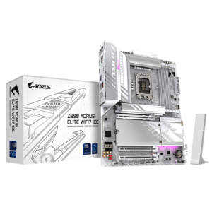 GIGABYTE Z890 AORUS ELITE WIFI7 ICE | Intel Z890 | LGA 1851 | DDR5 | Wi-Fi 7 Thunderbolt 4 | ATX Matična Plošča