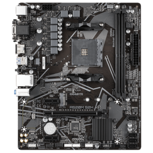 GIGABYTE A520M S2H | AMD A520 AM4 DDR4 | M.2 NVMe | 1Gb LAN | VGA DVI-D HDMI | mATX Osnovna Plošča