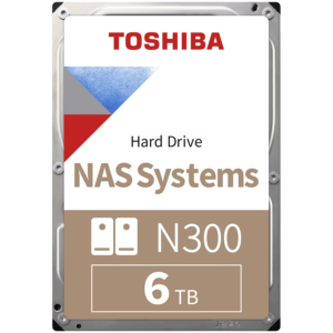 TOSHIBA N300 NAS 6TB CMR Disk | 8.89cm (3.5") | SATA 6Gb/s | 7200RPM | Trdi Disk