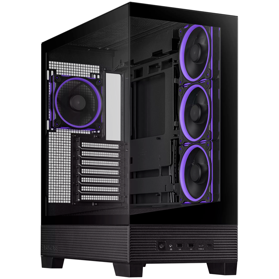 Asus a31 plus | atx | kaljeno steklo | štirje 120mm argb ventilatorji | črna | računalniško ohišje 1 Asus a31 plus atx računalniško ohišje, kaljeno steklo, štirje 120mm argb ventilatorji, podpora za btf osnovne plošče, črno
komponentko