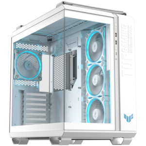 ASUS TUF Gaming GT502 Horizon ARGB | ATX | Kaljeno Steklo | 4 120mm ARGB Ventilatorji | Bela | Računalniško Ohišje