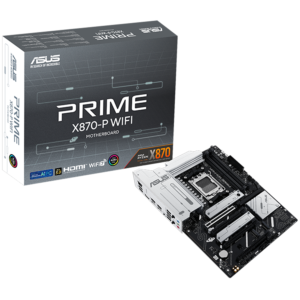 ASUS Prime X870-P WiFi | AMD AM5 X870 | DDR5 8000+ OC | PCIe 5.0 | WiFi 7 2.5Gb LAN | USB4 | ATX Osnovna Plošča