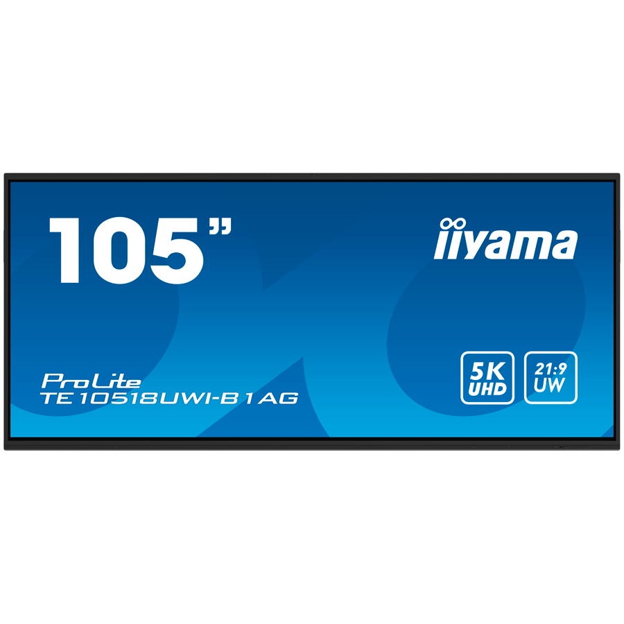 Iiyama prolite te10518uwi-b1ag lfd | 265,7 cm (104. 6") | 5120x2160 | va | 6. ,ms | 450 cd/m² | monitor na dotik 1 Iiyama prolite te10518uwi-b1ag lfd (zaslon na dotik) – 265. 7 cm (104. 6″), 5k uhd (5120×2160), va, 6. 5ms, 450 cd/m² komponentko