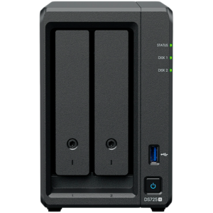 Synology DiskStation DS725+ | AMD Ryzen R1600 3.1GHz | 4GB DDR4 ECC | 2-Bay M.2 NVMe 2.5GbE | NAS Strežnik