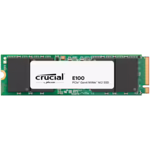 Crucial E100 2TB | PCIe Gen4 NVMe M.2 2280 | 5000 MB/s | 4500 MB/s | SSD disk