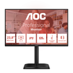 AOC 24E4U 60.5cm (24") |  FHD (1920 x 1080) IPS | 120Hz 4ms | Adaptive Sync | Poslovni Monitor