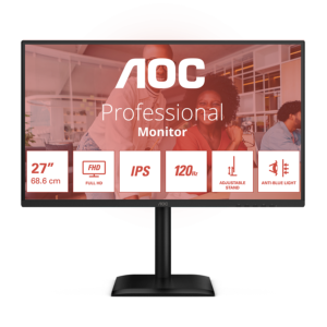 AOC 27E4U 68.6cm (27") | FHD (1920 x 1080) IPS 120Hz 4ms (GtG) | Adaptive Sync | Poslovni Monitor