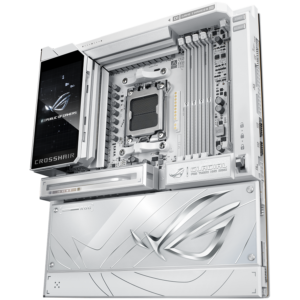 ASUS ROG CROSSHAIR X870E GLACIAL | AMD AM5 | X870E | DDR5 9600+ OC | 7x M.2 | 2x 10Gb LAN WiFi 7 | USB4 | E-ATX Osnovna Plošča
