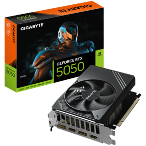 GIGABYTE GeForce RTX 5050 D6 8G | 8GB GDDR6 128-Bit | PCIe 5.0 | 2x HDMI 2.1b 2x DisplayPort 2.1b | Kompaktna Grafična Kartica