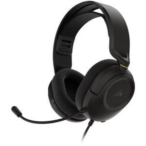 Corsair HS35 V3 | 50 Mm Neodimijski Gonilniki | 3,5 Mm In Mikrofon | Črne Žične Gaming Slušalke