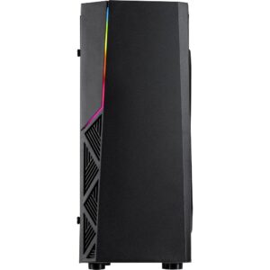 INTER-TECH B-02 | Midi-Tower | Kaljeno steklo | Črno | Računalniško Ohišje