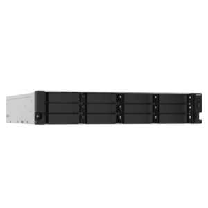 QNAP TS-1232PXU-RP | 12 Ležišč | 4GB DDR4 | 2x 10GbE SFP+ In 2x 2.5GbE | Redundantno Napajanje | Rackmount NAS Strežnik