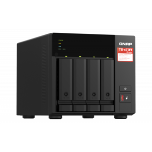 QNAP TS-473A-8G | 4-Bay NAS Strežnik | AMD Ryzen V1500B | 8GB DDR4 ECC | 2× 2.5GbE | M.2 NVMe | NAS Naprava