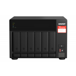 QNAP TVS-675-8G | 6-Bay NAS Strežnik | 8-Jedrni Procesor | 8 GB DDR4 | 2x 2.5GbE | M.2 SATA/NVMe | Namizni NAS Strežnik