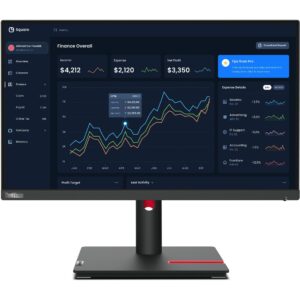 Lenovo ThinkVision T22i-30 | 54,6cm (21,5") | 1920x1080 | FHD | IPS | 60Hz | 4ms | HDMI VGA DP USB | Pivot | Črna | Poslovni Monitor