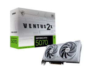 MSI RTX 5070 Ventus 2X OC 12GB | GDDR7 | Bela | Gaming Grafična Kartica