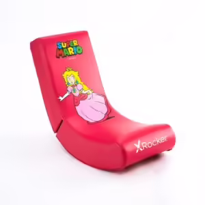 XROCKER Super Mario Joy Princess Peach | Zložljiv Gaming Bodensessel | Roza | Nintendo Edition | Gaming Stol