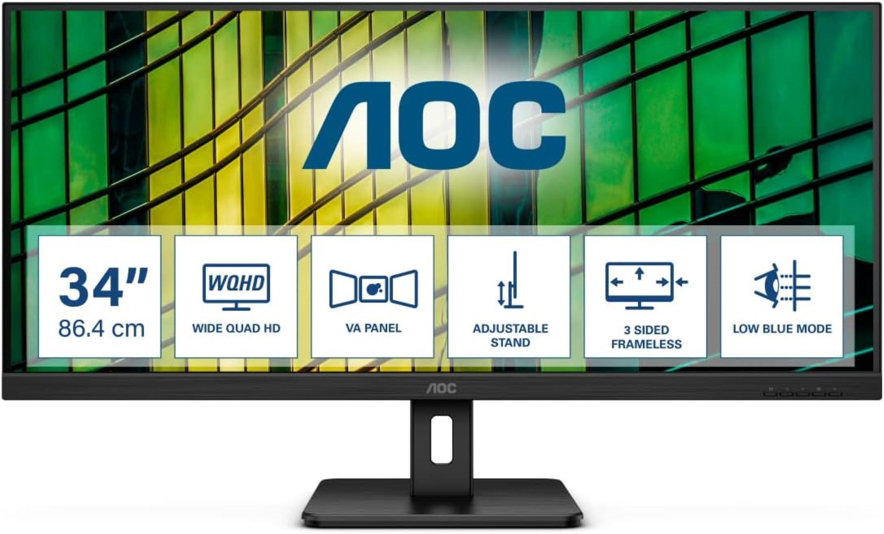 Aoc u34e2m | 86,4cm (34") | 3440x1440 | va | 100hz | 2xhdmi displayport | adaptive sync | ultra wide gaming monitor 1 Aoc u34e2m | 86,4cm (34") | 3440x1440 | va | 100hz | 2xhdmi displayport | adaptive sync | ultra wide gaming monitor komponentko