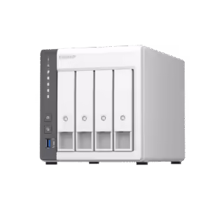 QNAP TS-433-4G | 4-Bay NAS Strežnik | 4GB RAM | 1x 2.5GbE + 1x 1GbE | ARM Cortex-A55 | NPU AI | NAS Ohišje