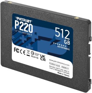 Patriot P220 512GB | 2,5" SATA III | 550/500 MB/s | 7 mm SSD Disk