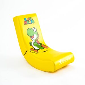 X Rocker Nintendo Super Mario Video Rocker | Yoshi Design | Licenciran Gaming Bodensessel Za Otroke In Mladostnike | Zložljiv Gaming Stol