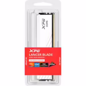 ADATA XPG Lancer Blade RGB 16GB DDR5 6000 CL30 Bela | Intel XMP 3.0 In AMD EXPO | RGB U-DIMM Pomnilnik
