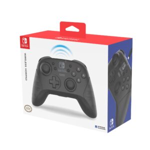 HORI Wireless HORIPAD | Črn | Bluetooth | 15 Ur Baterije | Motion Control | USB-C | Nintendo Switch Kontroler