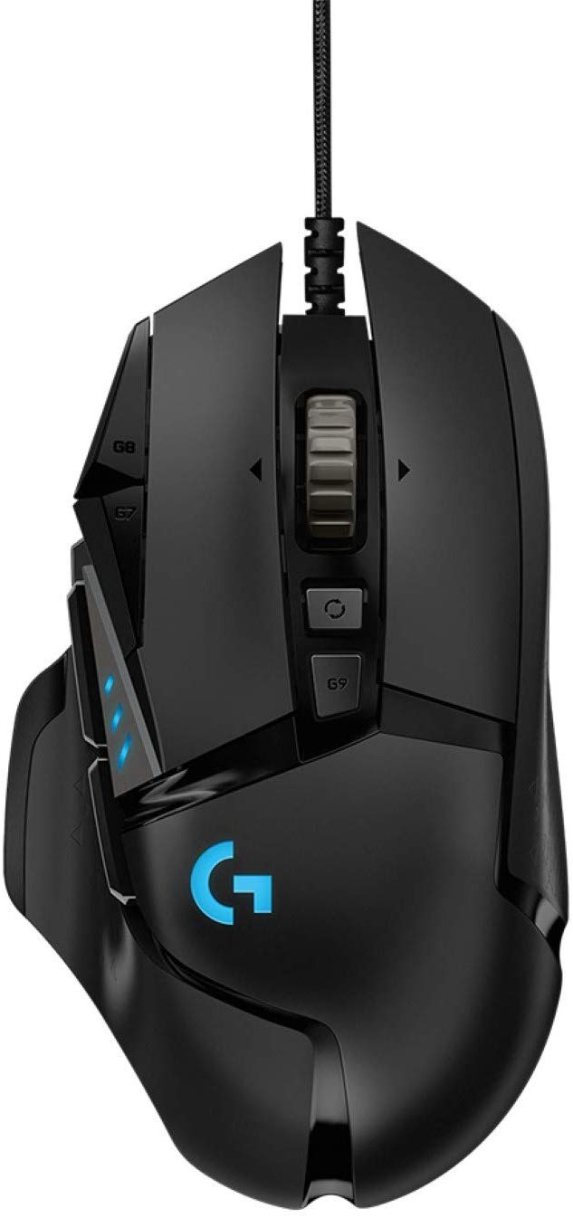 Logitech g502 hero | led | črna | gaming miška 1 Logitech gaming miška g502 hero led komponentko