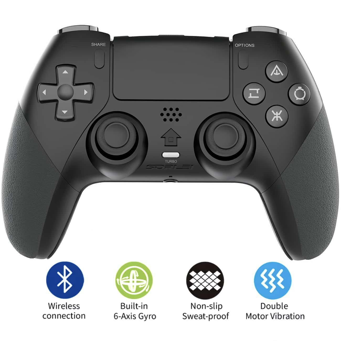 T29 joystick bluetooth console for ps4 slim/pro wireless gamepad 6 six-axis burst function macro programming back buttons for pc komponentko