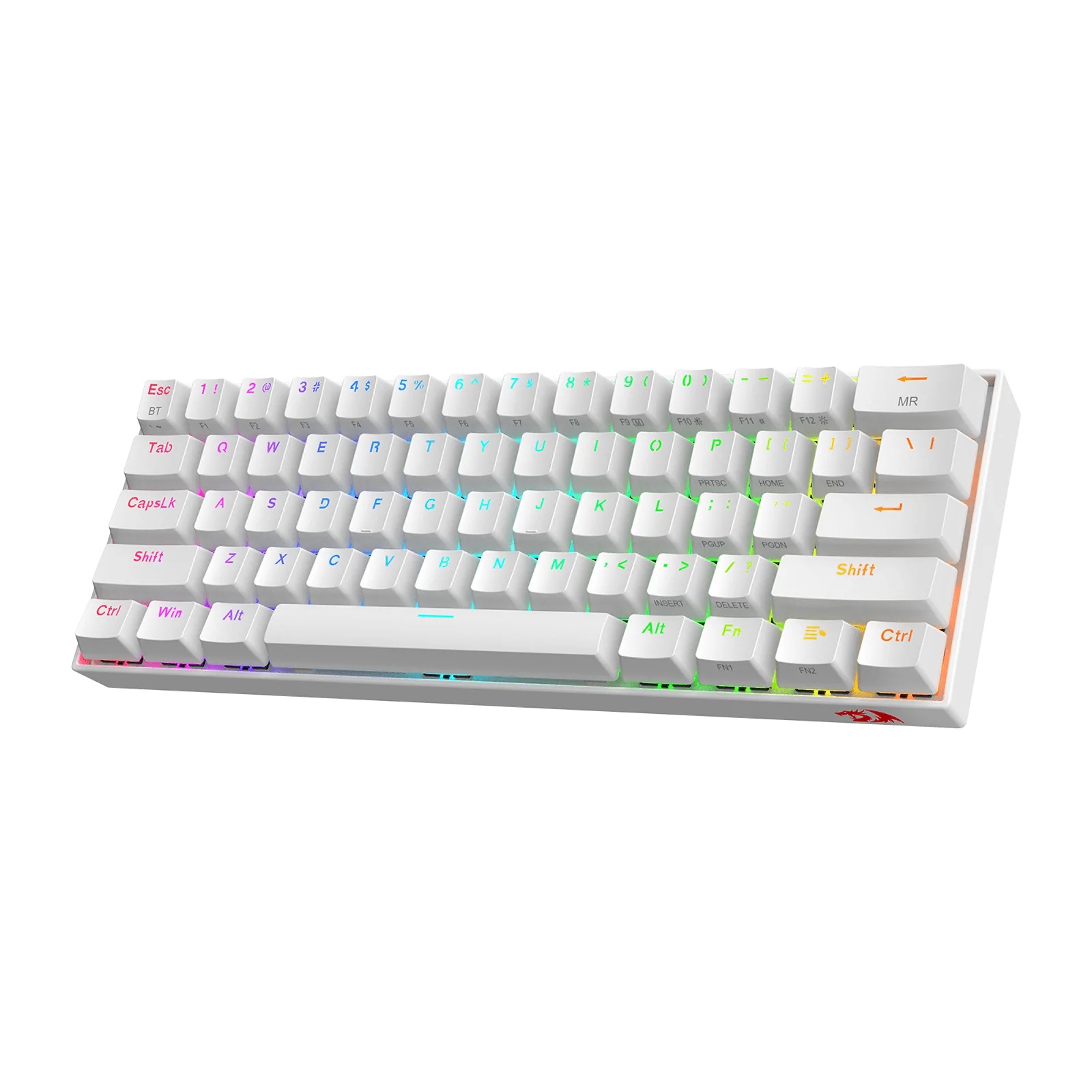 Redragon draconic k530rgb pro | brezžična | bela | mehanska | rjava stikala | gaming tipkovnica 1 Redragon draconic k530rgb pro bt/žična bela mehanska tipkovnica, rjava stikala komponentko