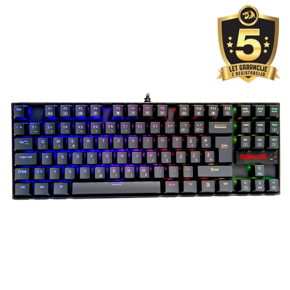 Redragon kumara k552rgb-1 | rgb | mehanska | tipkovnica s šumniki 1 Redragon kumara k552rgb-1 rgb mehanska tipkovnica s šumniki komponentko