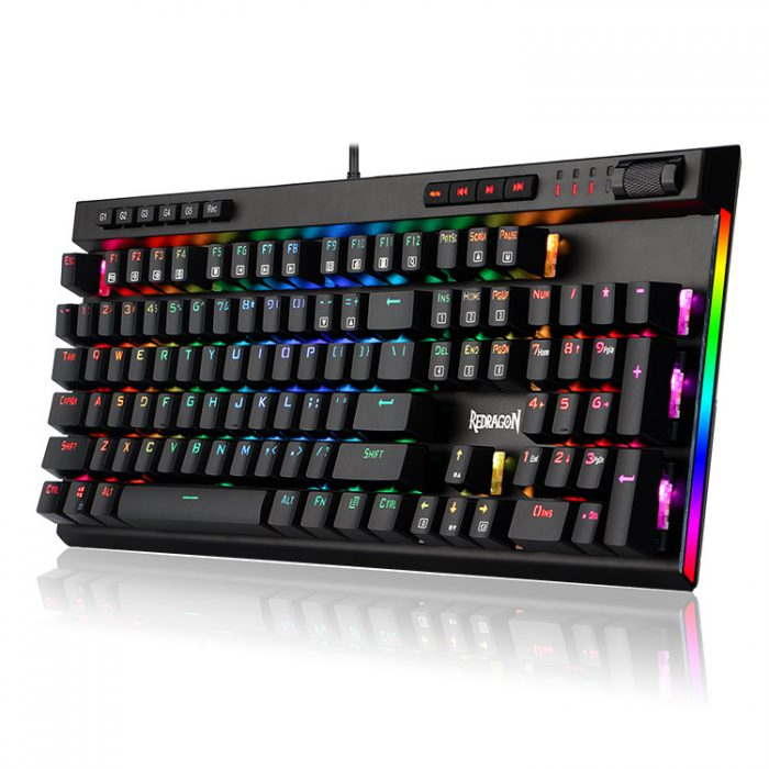 Redragon vata k580 | usb | rgb | črna | mehanska gaming tipkovnica 1 Redragon vata k580 rgb gaming mehanična žična tipkovnica komponentko