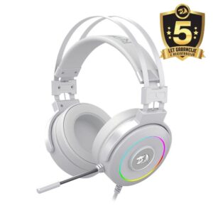 Redragon Lamia 2 H320-RGB | Bele Gaming Slušalke S Stojalom | USB | Virtual 7.1 | RGB | Mikrofon