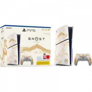 Sony PlayStation 5 Slim | Ghost Of Yotei Gold Limited Edition Bundle | 1 TB SSD | Disc Drive | DualSense | 4K 120Hz HDR | Ray Tracing | Igralna Konzola