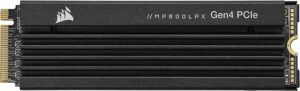 Corsair MP600 PRO | 2TB | M.2 2280 NVMe PCIe 4.0 x4 | 7000/6550 MB/s | 3D TLC NAND | Aluminijasti Hladilnik | SSD Disk