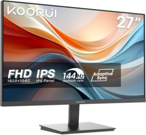 KOORUI E2711K | 27″ Full HD IPS 144Hz | Adaptive Sync 99% sRGB | Office In Gaming Monitor