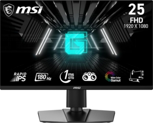 MSI G255PF E2 | 24,5″ Full HD Rapid IPS | 180Hz 1ms Adaptive-Sync | Gaming Monitor