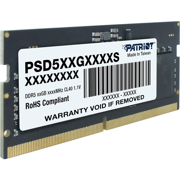 Patriot signature line 16gb | ddr5 | 5600mhz | sodimm | cl46 | 1. 1v | ram pomnilnik 1 Patriot signature line 16gb ddr5-5600 sodimm cl46, 1. 1v
komponentko