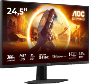 AOC 25G4SRE | 24,5" Full HD Fast IPS | 310Hz OC 0,3ms MPRT | HDR400 G-Sync Compatible | Gaming Monitor